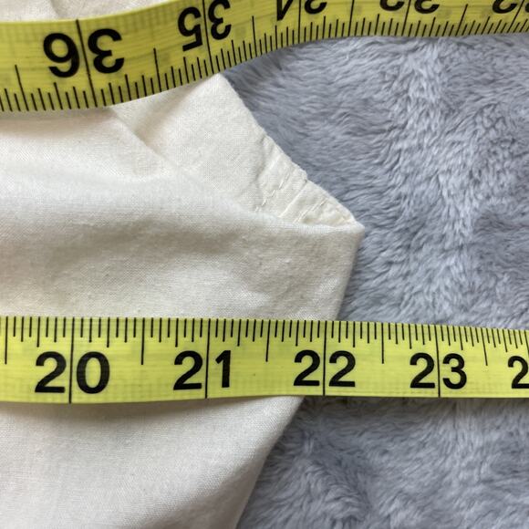 Handmade Wrap Pinafore Dress Womens‎ L/XL Cream Muslin Sleeveless Amish Modest - Picture 4 of 6